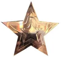 Звезда на памятник ø 150 (518234) монтаж обелиск - стела мм. пустотелая  в Будённовске