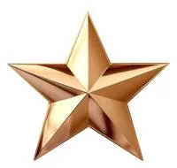 Бронзовая звезда накладка на памятник в Будённовске (518475)