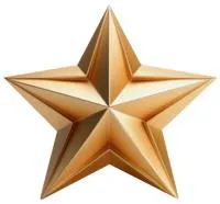 Звезда из латуни элемент декора на памятник в Будённовске (518509)