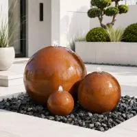 Шары 3 шт. фонтан Corten от (518907) ∅ 0,35 до 1 м. Будённовск