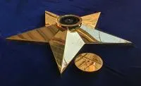 Звезда латунь ø 1100 мм. (514225) монтаж комплект горелка ГВД 379 10 89 00 ПС вечный огонь пустотелая  в Будённовске