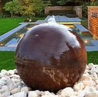 Сфера КОРТЕН - ШАР ФОНТАН 3D (518902) ∅ 850 мм. Будённовск