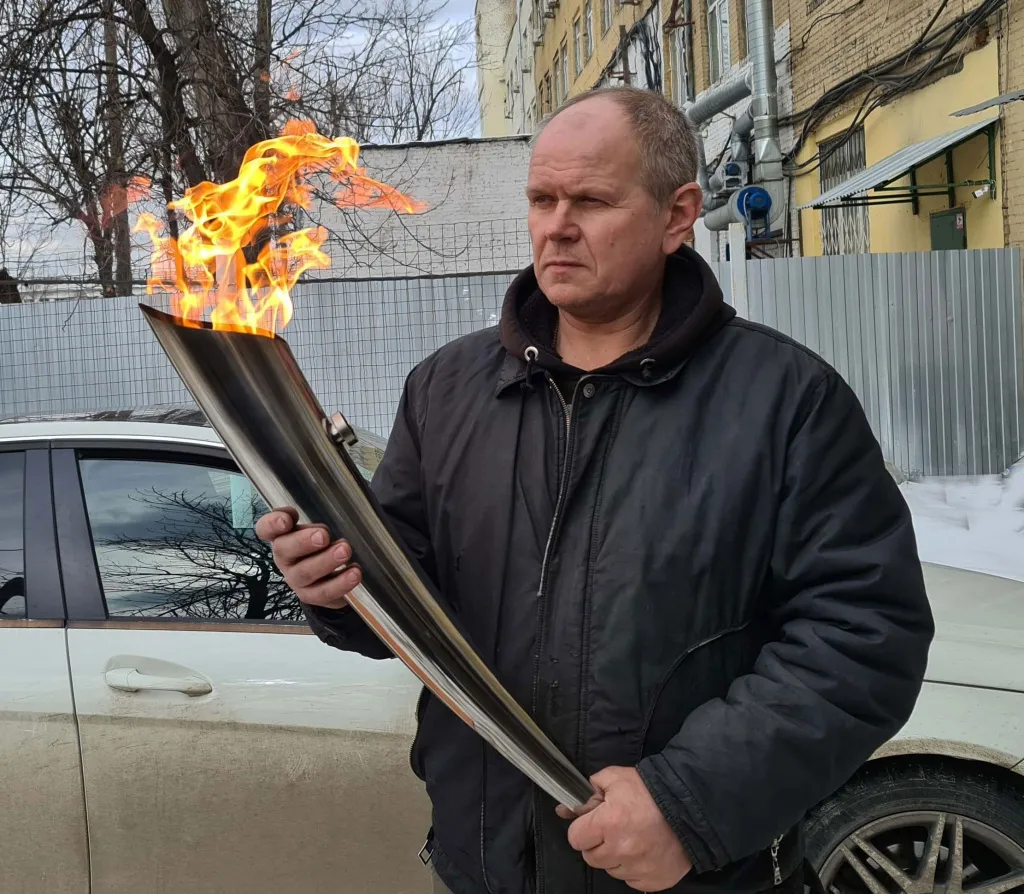 Факелы для эстафеты Олимпийского огня в Будённовске